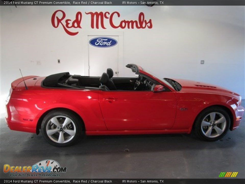 2014 Ford Mustang GT Premium Convertible Race Red / Charcoal Black Photo #7
