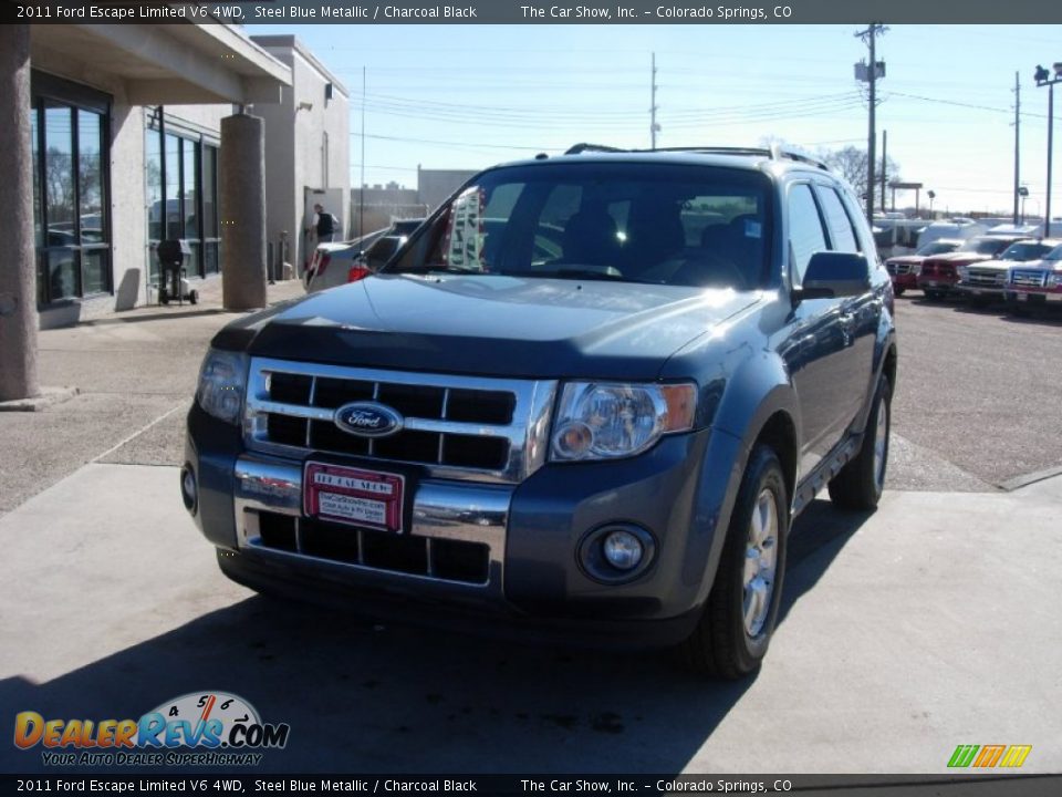 2011 Ford Escape Limited V6 4WD Steel Blue Metallic / Charcoal Black Photo #10