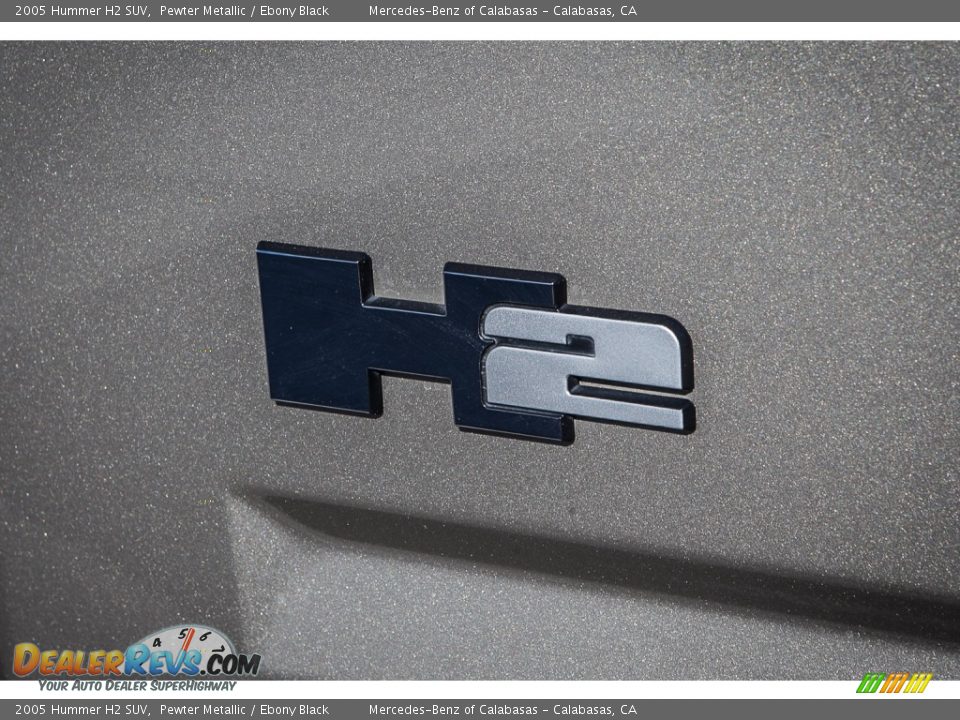 2005 Hummer H2 SUV Pewter Metallic / Ebony Black Photo #6