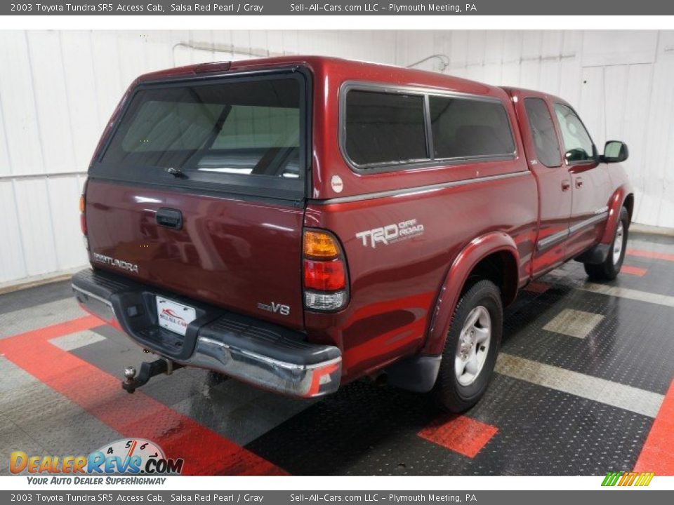 2003 Toyota Tundra SR5 Access Cab Salsa Red Pearl / Gray Photo #8
