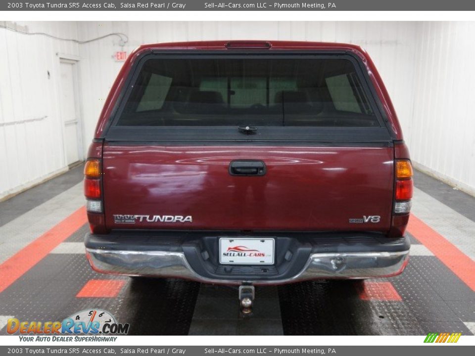 2003 Toyota Tundra SR5 Access Cab Salsa Red Pearl / Gray Photo #9