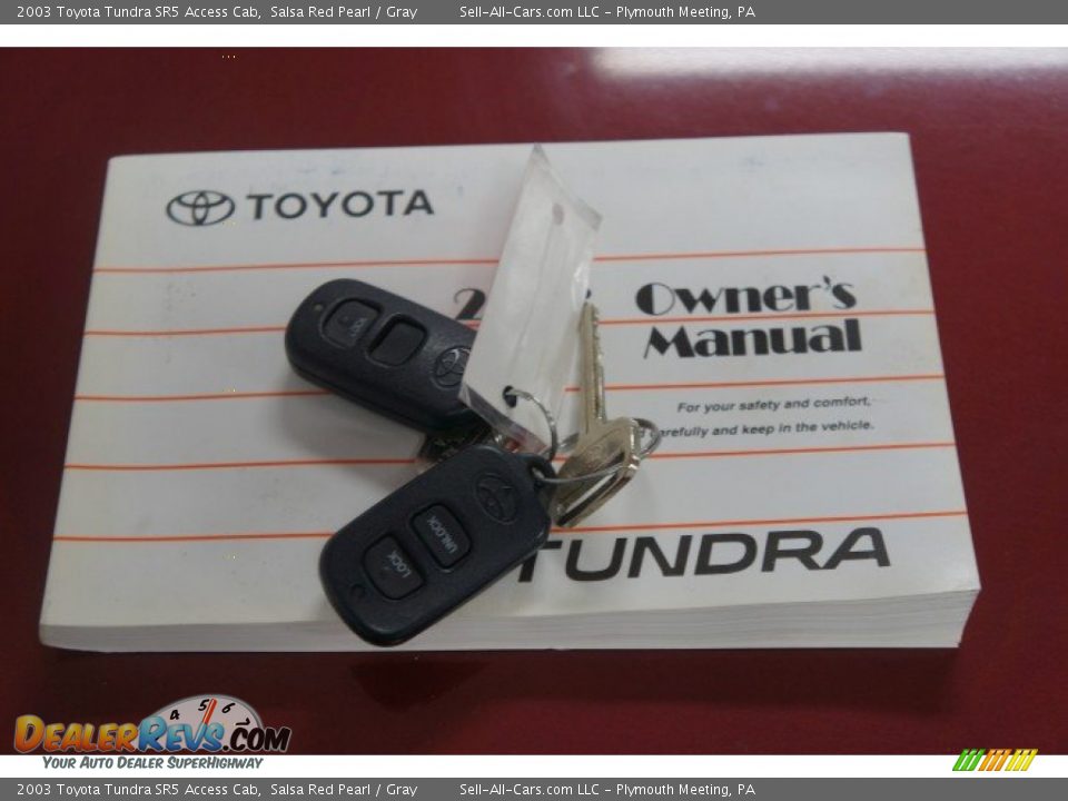 2003 Toyota Tundra SR5 Access Cab Salsa Red Pearl / Gray Photo #29