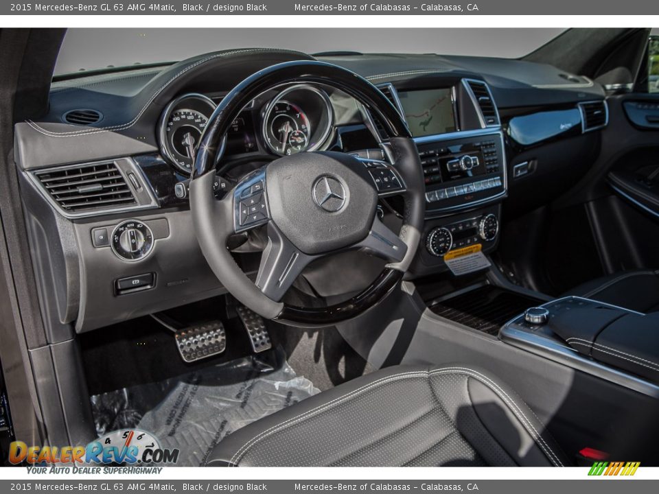 designo Black Interior - 2015 Mercedes-Benz GL 63 AMG 4Matic Photo #5