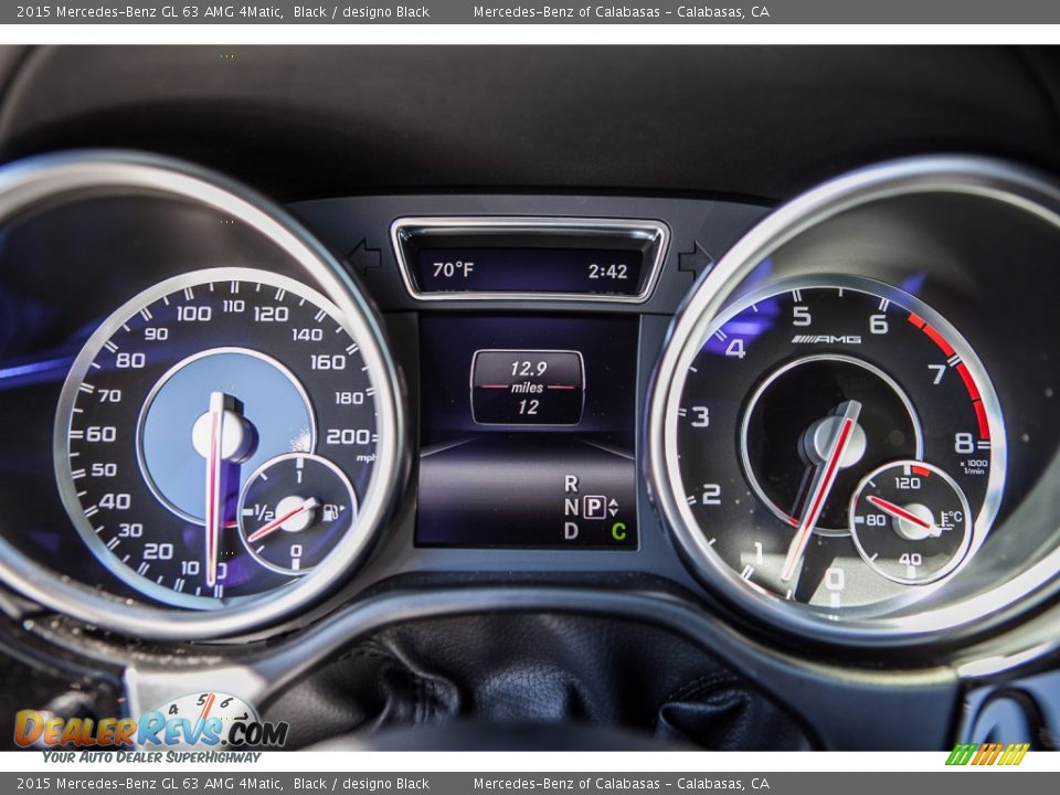 2015 Mercedes-Benz GL 63 AMG 4Matic Gauges Photo #6