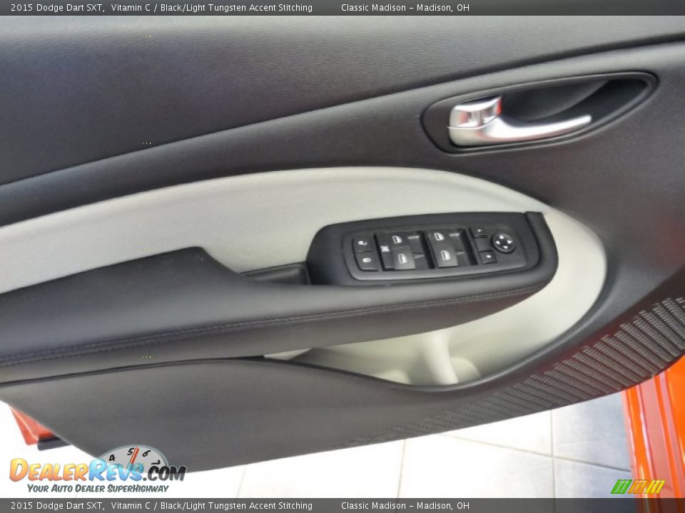 2015 Dodge Dart SXT Vitamin C / Black/Light Tungsten Accent Stitching Photo #3