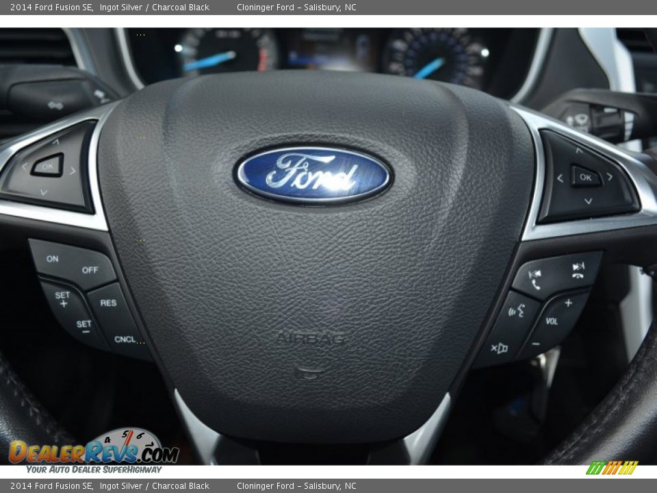 2014 Ford Fusion SE Ingot Silver / Charcoal Black Photo #21
