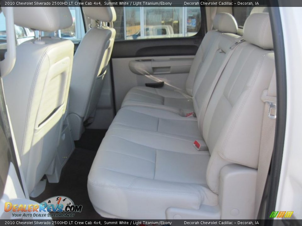 Rear Seat of 2010 Chevrolet Silverado 2500HD LT Crew Cab 4x4 Photo #10