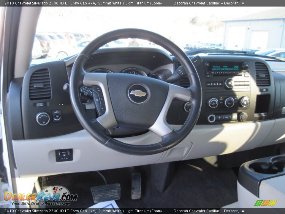 2010 Chevrolet Silverado 2500HD LT Crew Cab 4x4 Summit White / Light Titanium/Ebony Photo #11