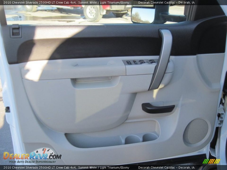 2010 Chevrolet Silverado 2500HD LT Crew Cab 4x4 Summit White / Light Titanium/Ebony Photo #12