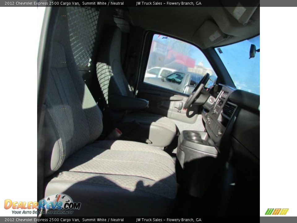 2012 Chevrolet Express 2500 Cargo Van Summit White / Neutral Photo #23