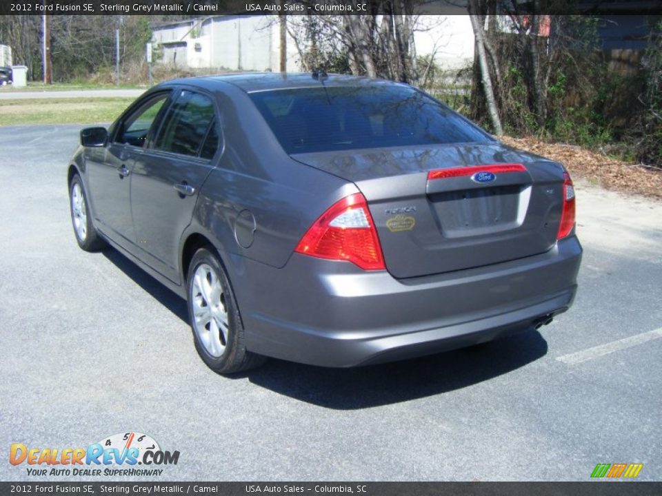 2012 Ford Fusion SE Sterling Grey Metallic / Camel Photo #3