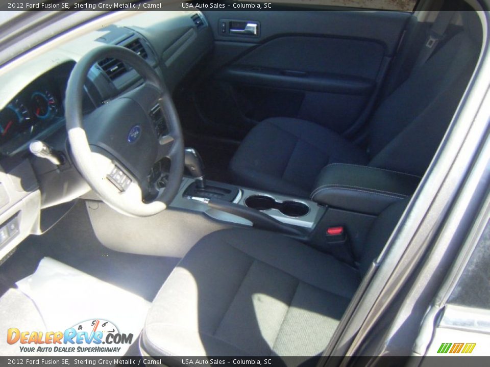 2012 Ford Fusion SE Sterling Grey Metallic / Camel Photo #6
