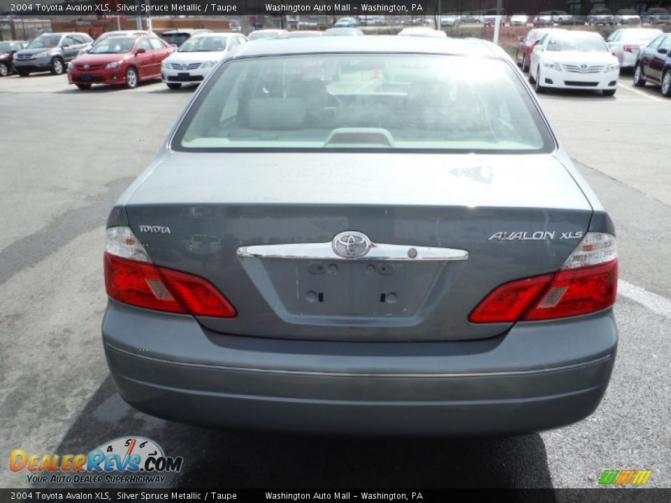 2004 Toyota Avalon XLS Silver Spruce Metallic / Taupe Photo #9