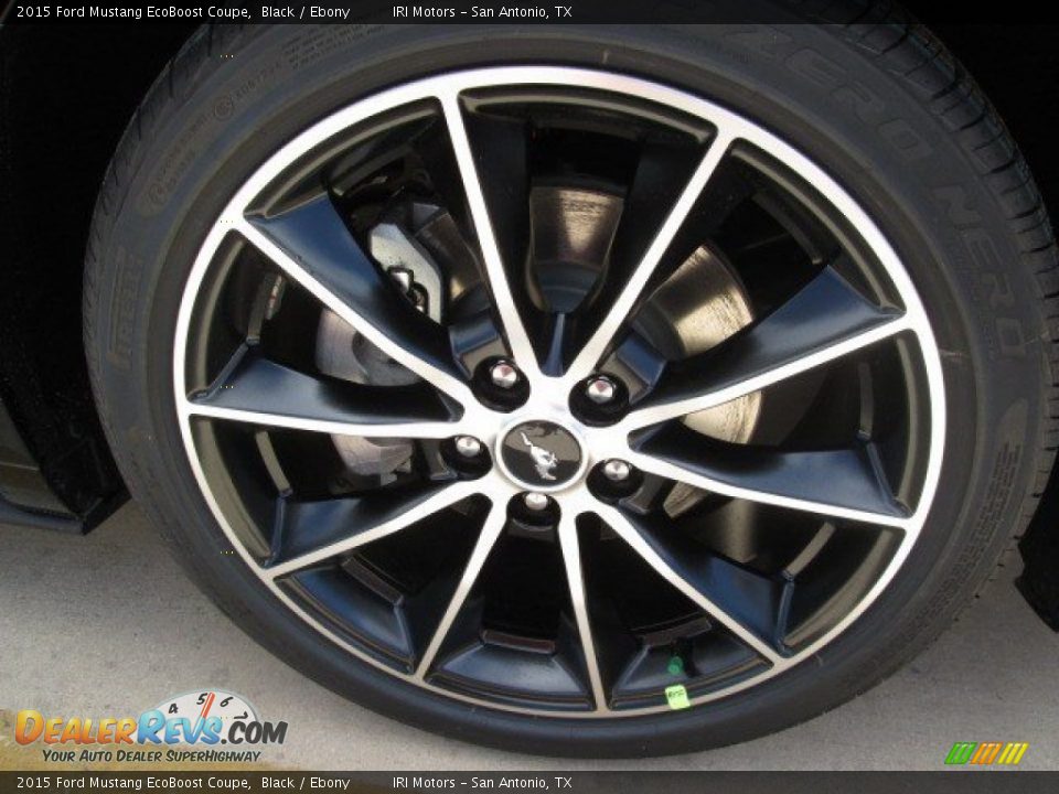 2015 Ford Mustang EcoBoost Coupe Black / Ebony Photo #3