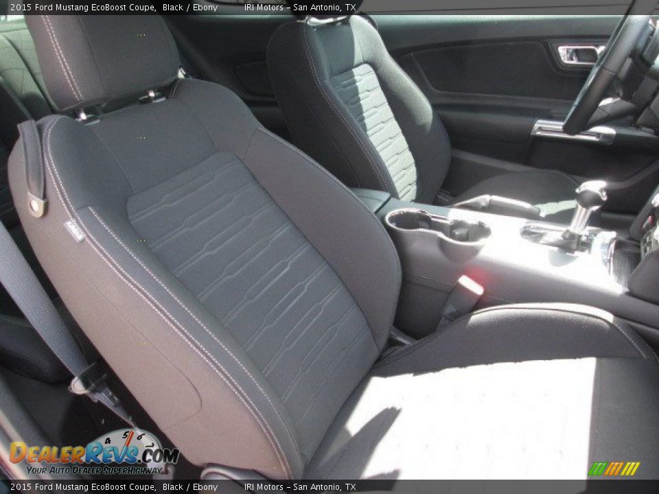 2015 Ford Mustang EcoBoost Coupe Black / Ebony Photo #6