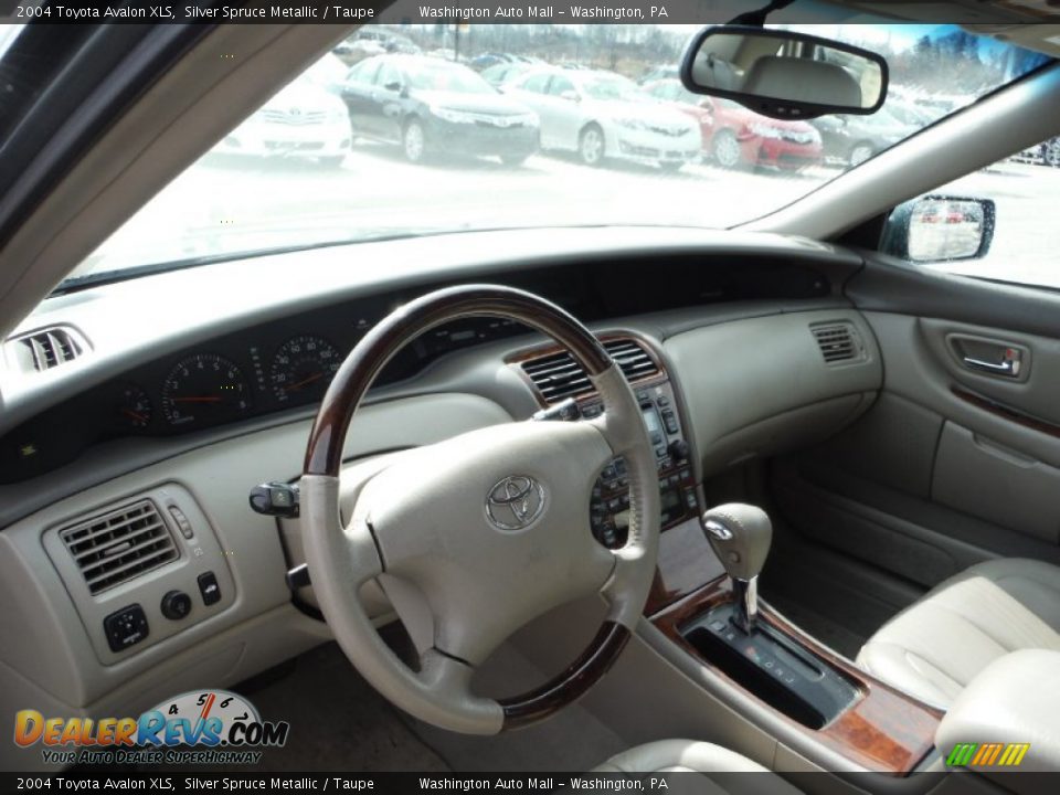 2004 Toyota Avalon XLS Silver Spruce Metallic / Taupe Photo #12