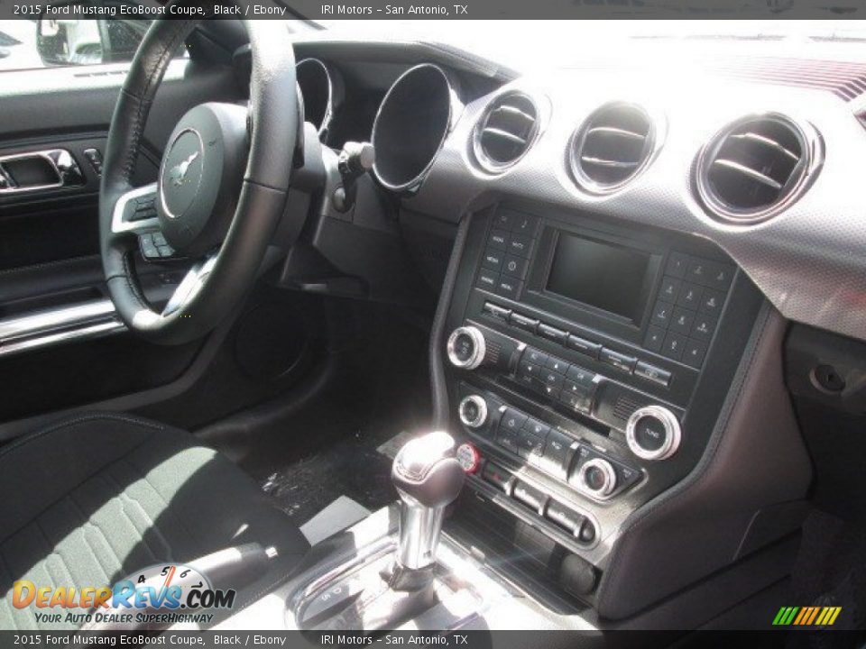 2015 Ford Mustang EcoBoost Coupe Black / Ebony Photo #8