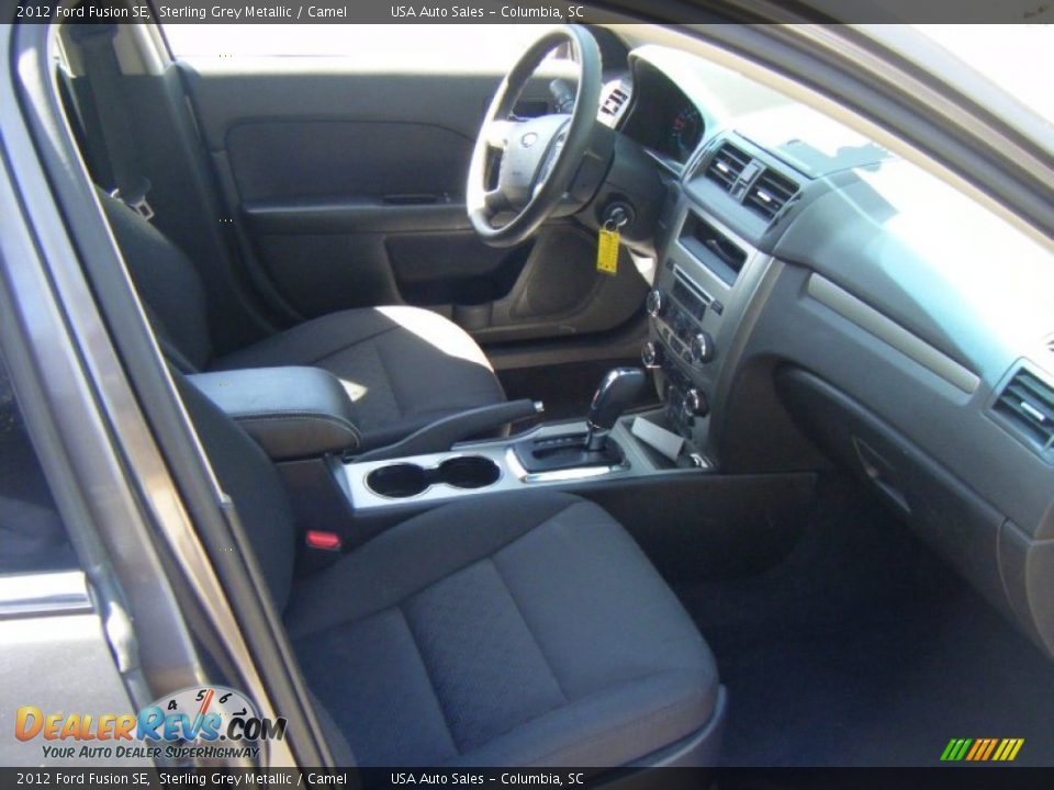 2012 Ford Fusion SE Sterling Grey Metallic / Camel Photo #14