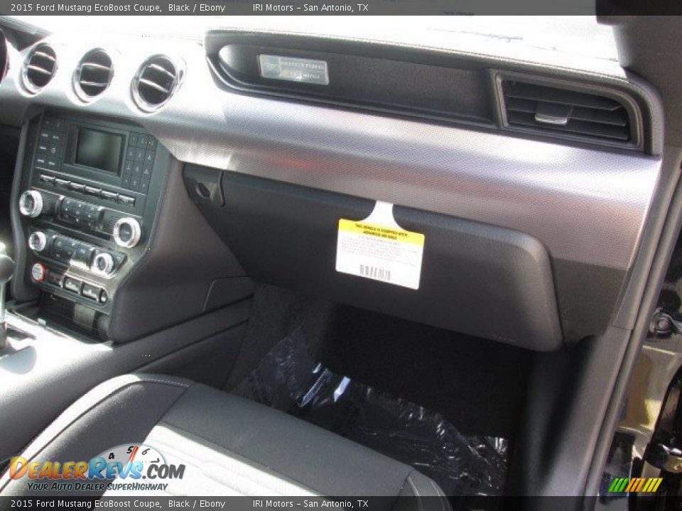 2015 Ford Mustang EcoBoost Coupe Black / Ebony Photo #9