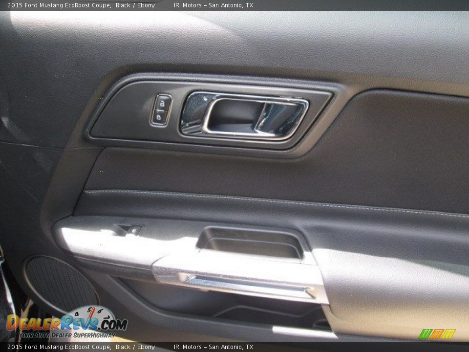 2015 Ford Mustang EcoBoost Coupe Black / Ebony Photo #10