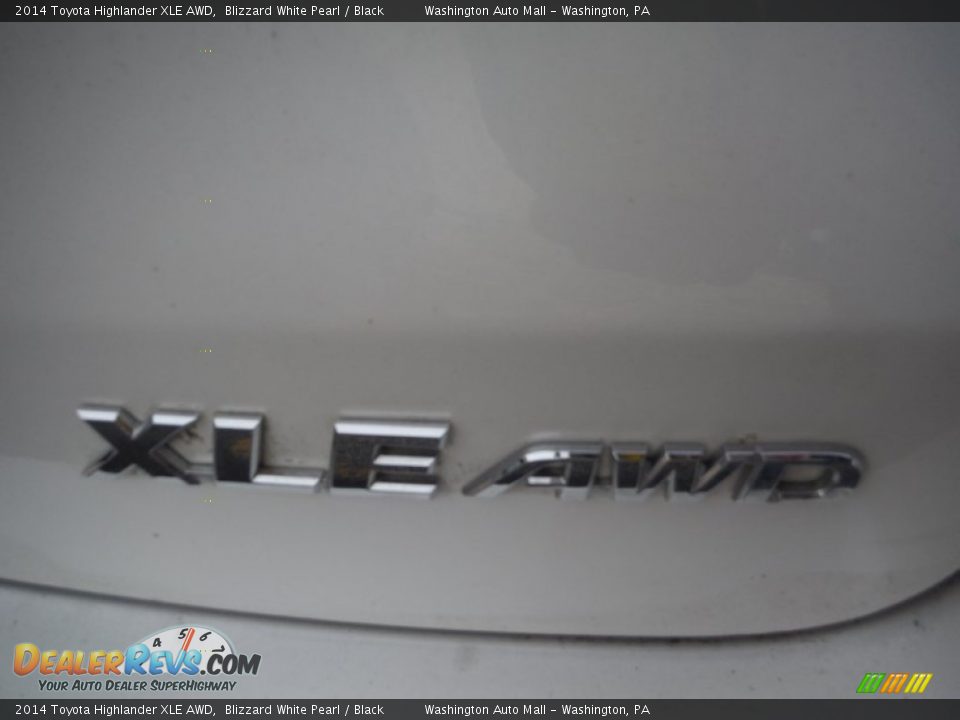 2014 Toyota Highlander XLE AWD Blizzard White Pearl / Black Photo #9