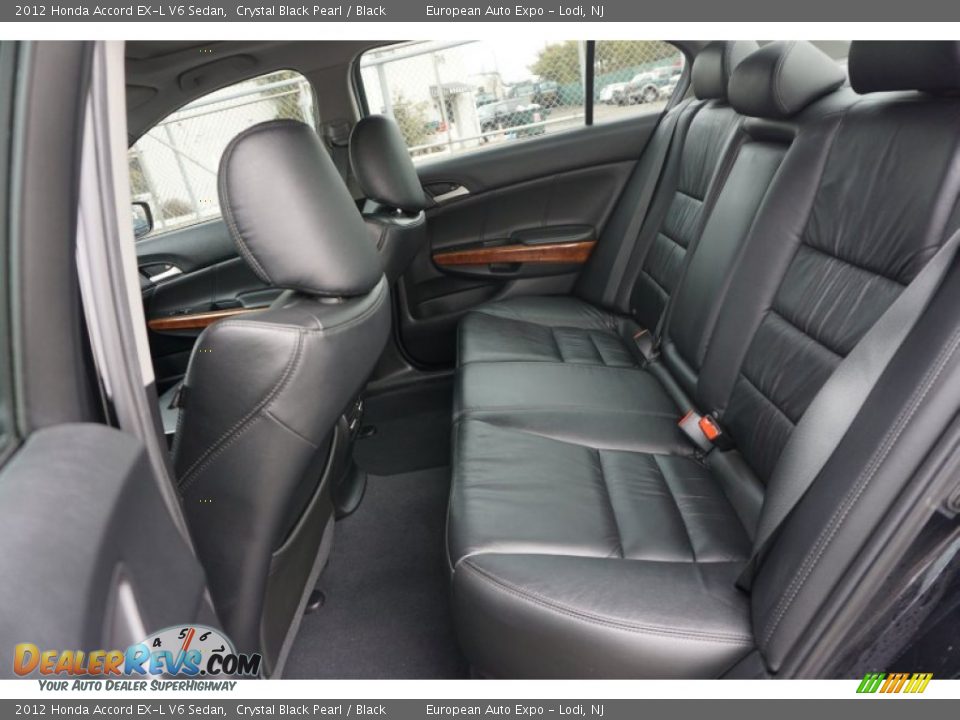 Rear Seat of 2012 Honda Accord EX-L V6 Sedan Photo #8