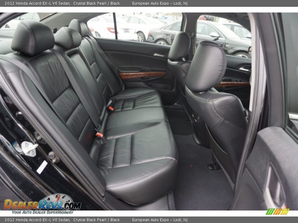 Rear Seat of 2012 Honda Accord EX-L V6 Sedan Photo #10