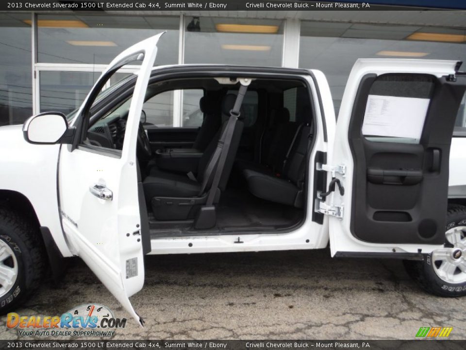 2013 Chevrolet Silverado 1500 LT Extended Cab 4x4 Summit White / Ebony Photo #17