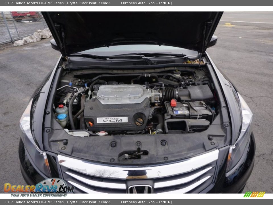 2012 Honda Accord EX-L V6 Sedan Crystal Black Pearl / Black Photo #33