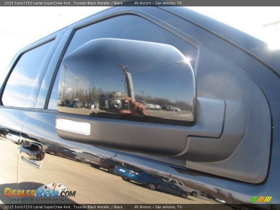 2015 Ford F150 Lariat SuperCrew 4x4 Tuxedo Black Metallic / Black Photo #5