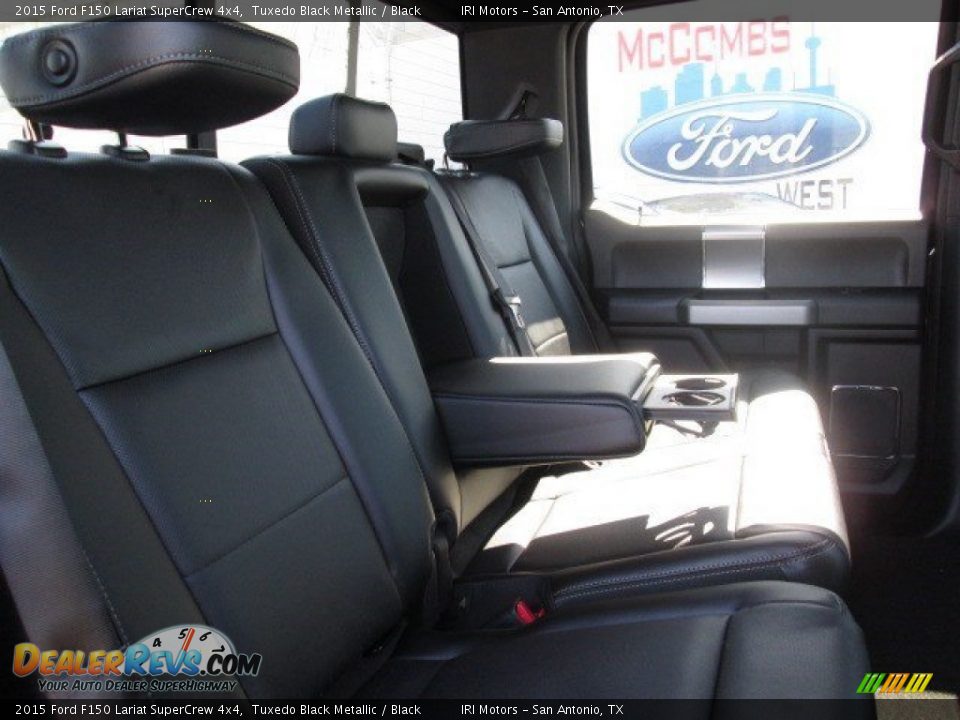 2015 Ford F150 Lariat SuperCrew 4x4 Tuxedo Black Metallic / Black Photo #20