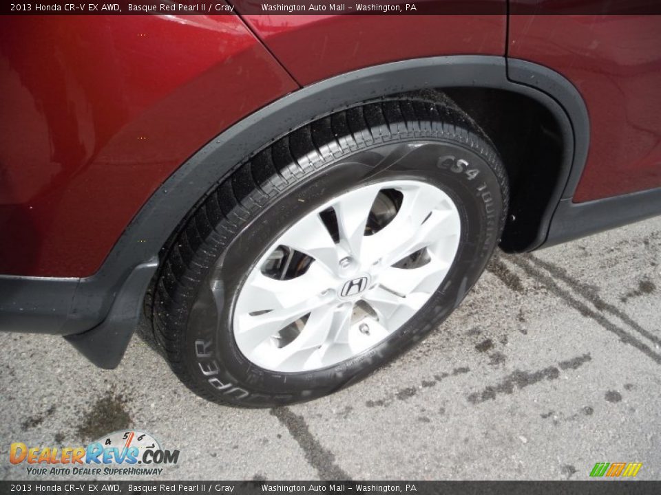 2013 Honda CR-V EX AWD Basque Red Pearl II / Gray Photo #2