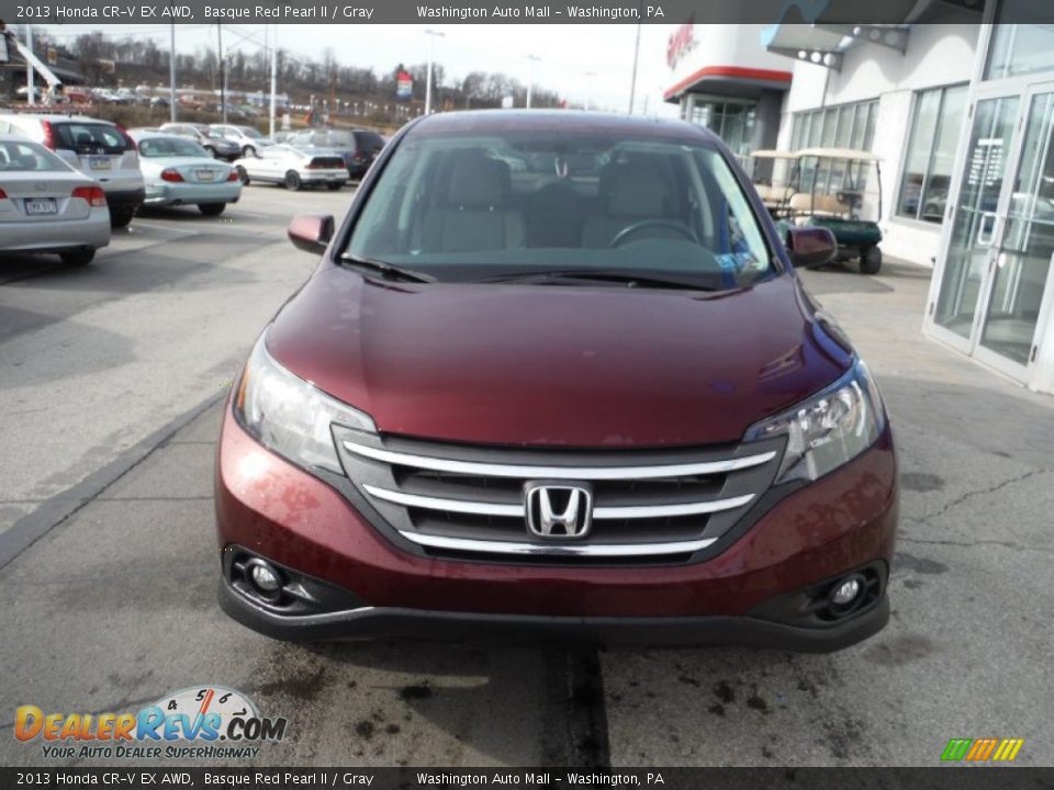 2013 Honda CR-V EX AWD Basque Red Pearl II / Gray Photo #5