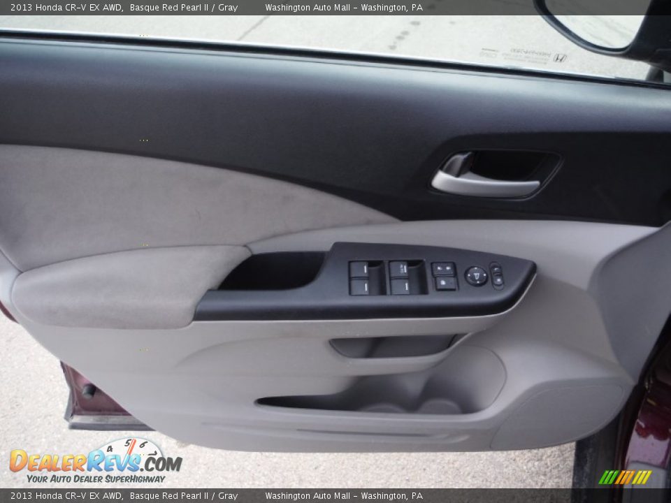 2013 Honda CR-V EX AWD Basque Red Pearl II / Gray Photo #10