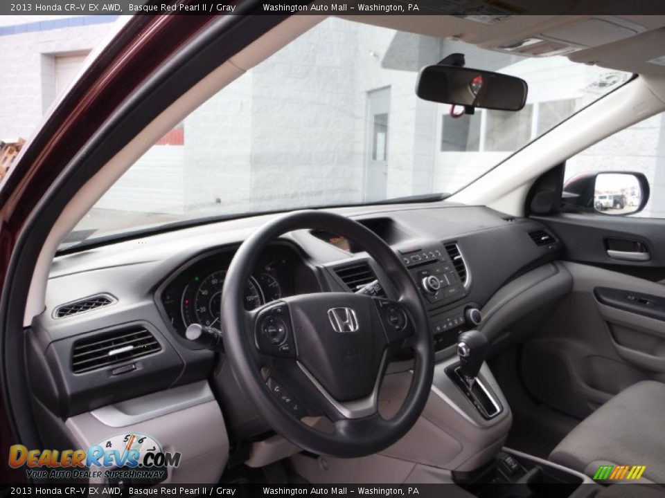 2013 Honda CR-V EX AWD Basque Red Pearl II / Gray Photo #11