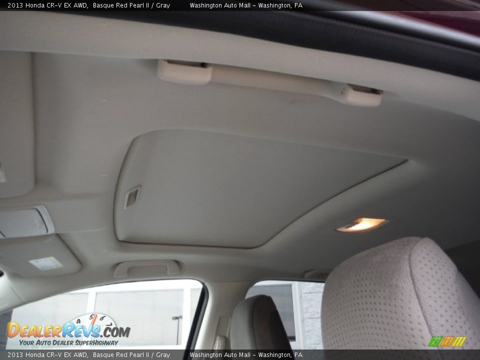2013 Honda CR-V EX AWD Basque Red Pearl II / Gray Photo #12