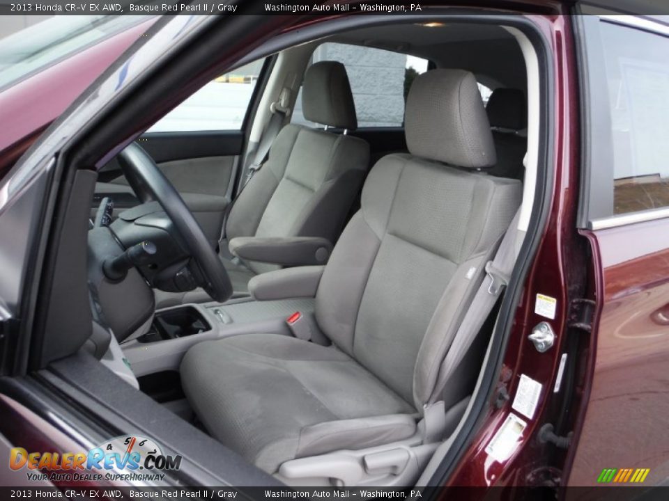 2013 Honda CR-V EX AWD Basque Red Pearl II / Gray Photo #13