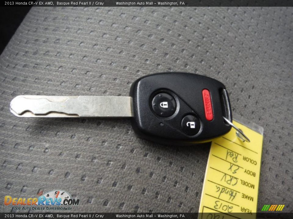 2013 Honda CR-V EX AWD Basque Red Pearl II / Gray Photo #18