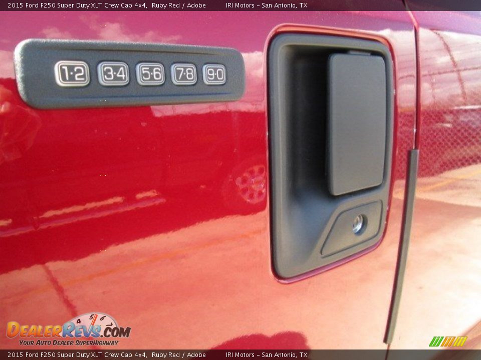 2015 Ford F250 Super Duty XLT Crew Cab 4x4 Ruby Red / Adobe Photo #8