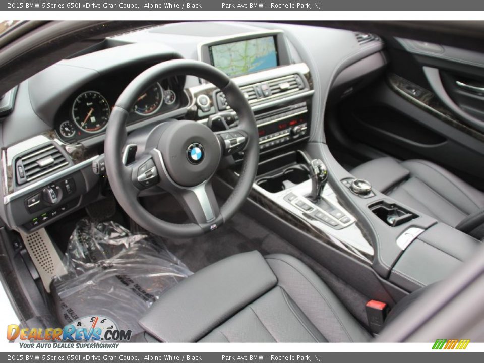 Black Interior - 2015 BMW 6 Series 650i xDrive Gran Coupe Photo #10