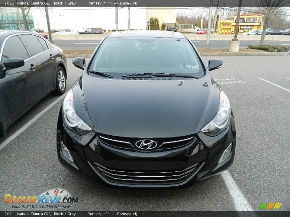 2011 Hyundai Elantra GLS Black / Gray Photo #1