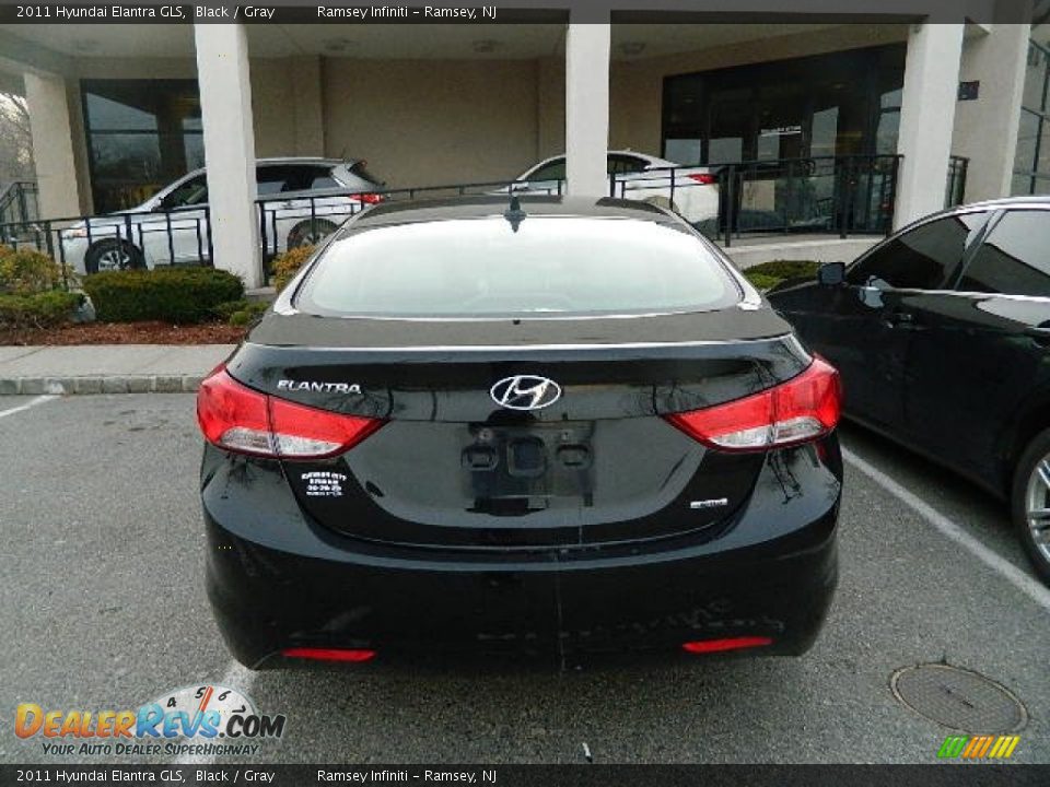 2011 Hyundai Elantra GLS Black / Gray Photo #3