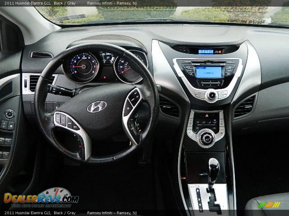 2011 Hyundai Elantra GLS Black / Gray Photo #5