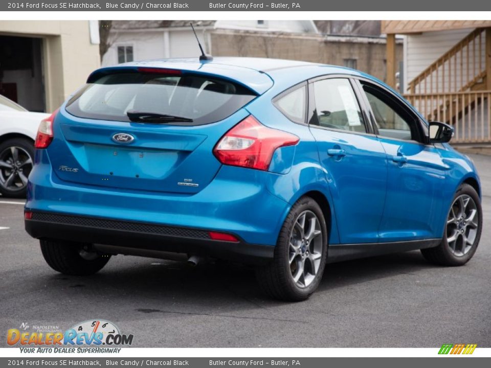 2014 Ford Focus SE Hatchback Blue Candy / Charcoal Black Photo #3