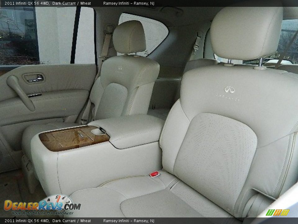 2011 Infiniti QX 56 4WD Dark Currant / Wheat Photo #14