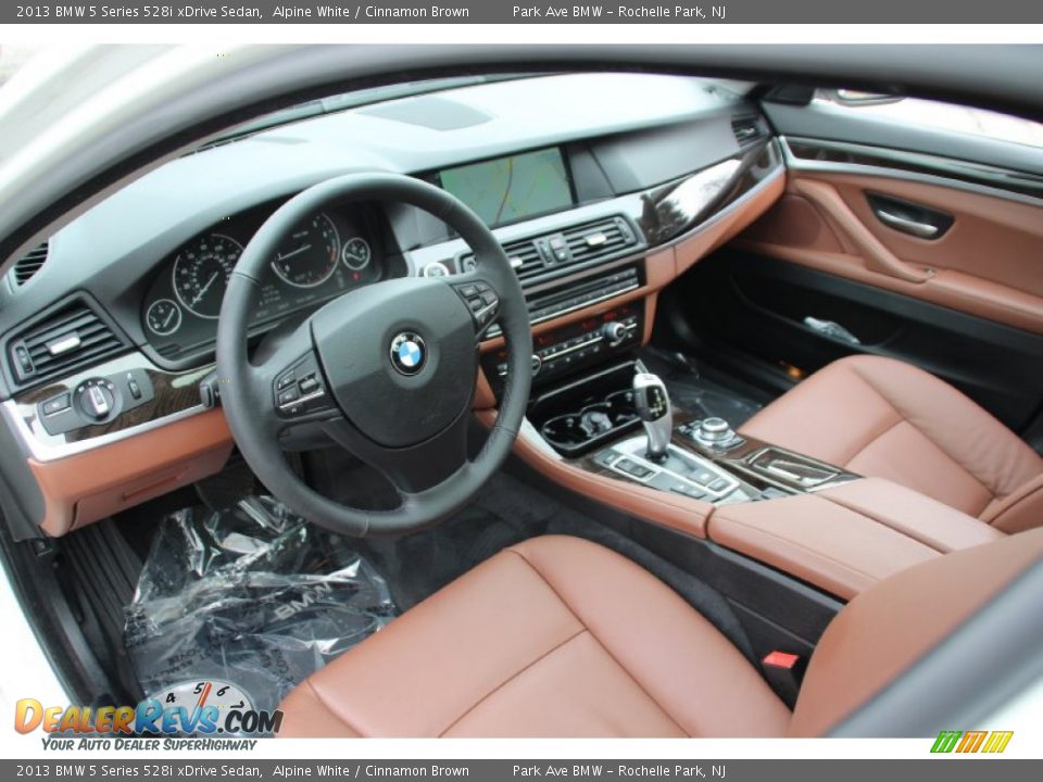 Cinnamon Brown Interior - 2013 BMW 5 Series 528i xDrive Sedan Photo #10