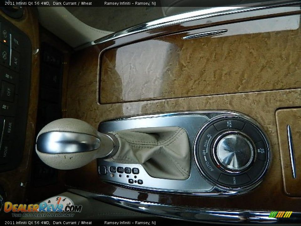 2011 Infiniti QX 56 4WD Dark Currant / Wheat Photo #26