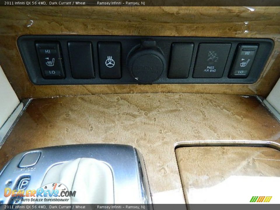 2011 Infiniti QX 56 4WD Dark Currant / Wheat Photo #27
