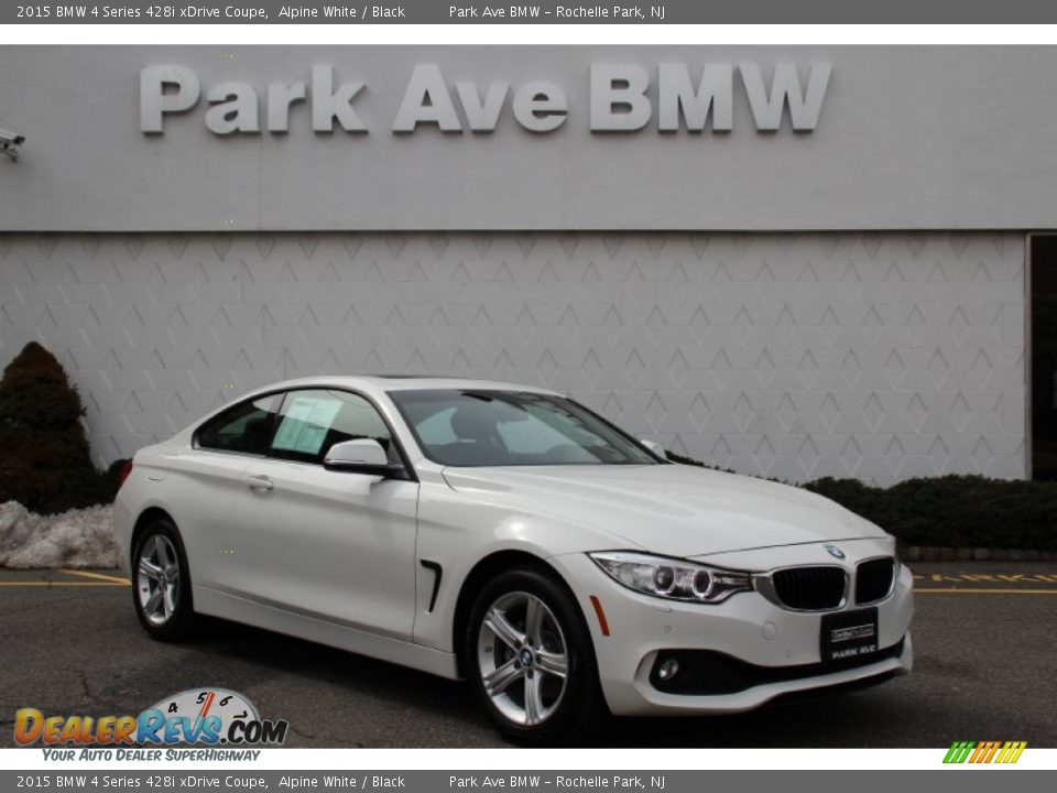 2015 BMW 4 Series 428i xDrive Coupe Alpine White / Black Photo #1