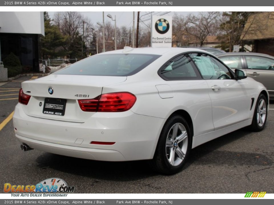 2015 BMW 4 Series 428i xDrive Coupe Alpine White / Black Photo #3